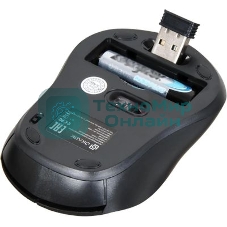 Мышь беспроводная Oklick 415MW черный, 1600 dpi, радиоканал, USB, кнопки - 4