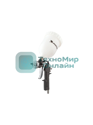 Набор пневмоинструмента Matrix, 5 предметов, быстросъемное соед. краскорасп. с верхним бачком