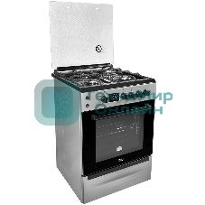 Плита комбинированная MIU 6041 ЕRPDCHK серый, конфорок 4 шт газовых, духовка 65 л, 60 см x 85 см x 60 см