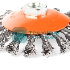 Щетка EDGE by PATRIOT тарельчатая 115ммХМ14 витая проволока