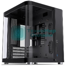 Корпус без блока питания Корпус JONSBO TK-1 Black 2.0 MATX без БП, mini-ITX, micro-ATX, черный
