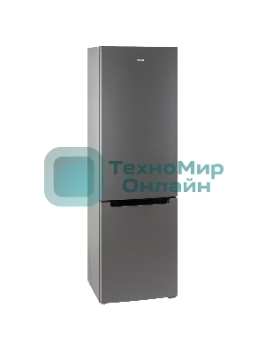 Холодильник Бирюса W6130 матовый графит двухкамерный 245/100л морозилка снизу