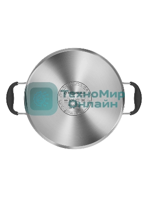 Кастрюля Maunfeld LAURA MCS56S08GR из нержавеющей стали со стеклянной крышкой, 24 см, 5,6 л.
