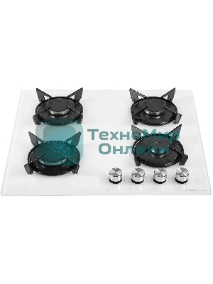 Газовая варочная панель HOMSair HGG641EWH независимая, белый