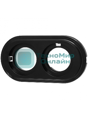 Рамка Bironi BF1-620-23 2-м ретро пластик черный