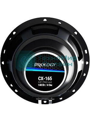 Колонки автомобильные Prology CX-165 140Вт 89дБ 4Ом 16см (6.5дюйм) (ком.:2кол.) коаксиальные двухполосные
