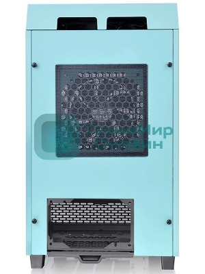 Компьютерный корпус Thermaltake The Tower 100 Turquoise черный без БП miniITX 1x120мм 3x140мм 2xUSB 3.0 audio bott PSU