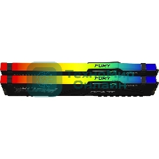 Оперативная память Kingston Fury BeastRGB, DDR5, 64GB (2x32GB), 5600 MHz, CL40, с радиатором, RGB, черный