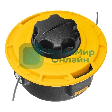 Катушка для триммера Denzel полуавтомат. легкая заправка гайка М10 М10 М8, лев.,шаг 1,0 1,25мм