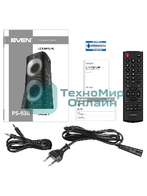 Мобильные колонки SVEN PS-930 2.0 черные 2x75 W Bluetooth