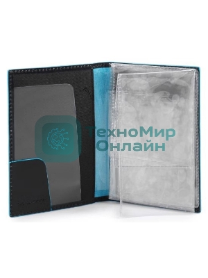 Обложка для документов Piquadro Blue Square PP5256B2/N. черный, натур.кожа