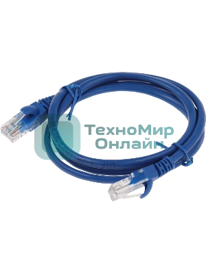 Патч-корд Premier PP12-1M/B 1000Гбит/с UTP 4 пары cat.5E CCA molded 1м синий RJ-45 (m)-RJ-45 (m)