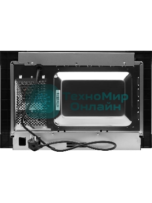 Микроволновая печь встраиваемая Hyundai HBW 2040 IX серебристый, 20 л, 800 Вт, переключатели - кнопки/поворотный механизм