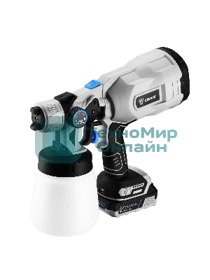 Краскопульт электрический аккумуляторный DEKO SG20DK Max, 20В, 800 мл, 1x3.0А·ч 083-1135