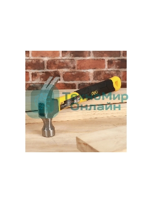 Молоток-гвоздодер Deli DL5002 500 гр Фибергласовая рукоять