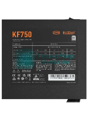 Блоки питания PCCooler KF750, 750W, APFC, 80+, 12cm Fan (P3-F750-W1H)