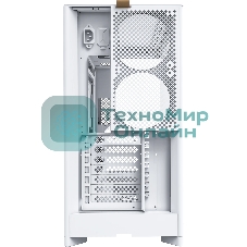 Компьютерный корпус Montech HS02 белый без БП ATX 4x140мм 2xUSB 3.0 audio bott PSU