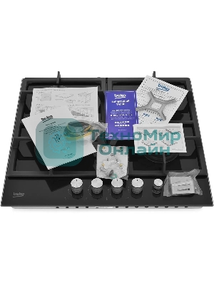 Газовая варочная панель Beko HILG64235S черный