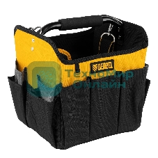 Переноска для инструмента Denzel 260х240х300 мм, 22 кармана, наплечный ремень