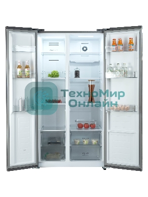 Холодильник Бирюса SBS 541 TBG черный двухкамерный 343/198 л морозилка слева, NoFrost, Side-by-side