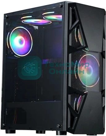 Компьютерный корпус Aerocool/Formula CL-3303B RGb черный без БП ATX 6x120мм 2xUSB 2.0 1xUSB 3.0 audio bott PSU