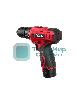 Дрель-шуруповерт аккумуляторная MTX MCDL-12-02P, Аккумуляторная, 12В, 2 АКБ, Кейс