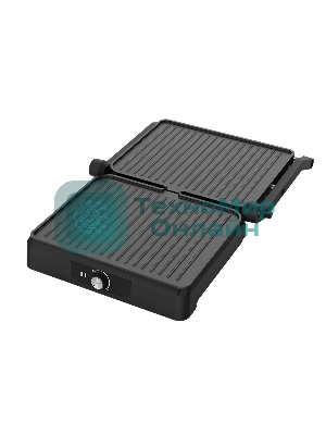 Гриль электрический Topdevice EG1/2200 Вт/0-240 °C/раскрытие на 180 °C/несъемные панели/черно-серебристый (TDSEG001_BK)