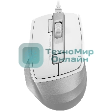 Мышь проводная A4Tech Fstyler FM45S Air белый/серебристый, 2400 dpi, USB, кнопки - 7