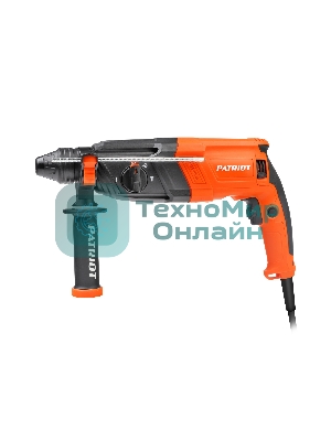 Перфоратор Patriot RH 243, SDS+, мощность 770 Вт, 2.6 Дж, 3 режима работы, макс.диаметр 24мм, глубиномер, кейс