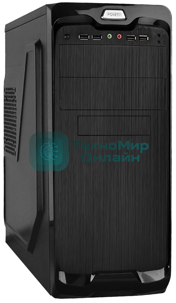 Компьютерный корпус Miditower ExeGate UN-604-UNS400 (ATX, БП UNS400 с вент. 12см, 2хUSB+2хUSB 3.0, аудио, черный)