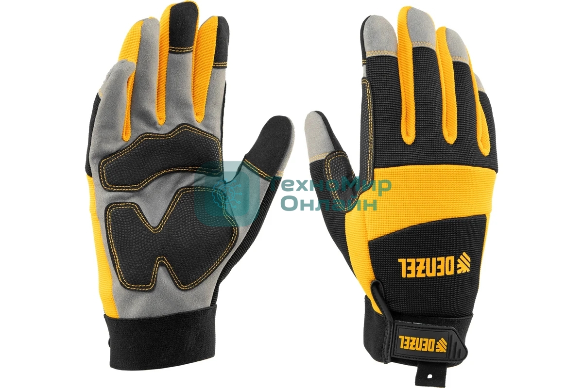 Перчатки универсальные Denzel усиленные, размер 10