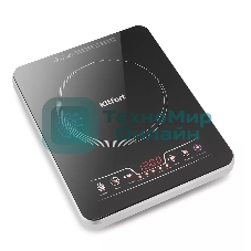 Плита настольная электрическая Kitfort КТ-102 черный, стеклокерамика