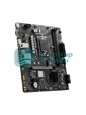 Материнская плата MSI PRO H610M-G WIFI H610, LGA1700, 2*DDR5, 1*PCIEx16, 1*PCIEx1, 1*M.2, 4*USB3.2Gen1, 6*USB2.0, 4*SATA3.0, 1G, VGA, DP, HDMI, M-ATX, RTL
