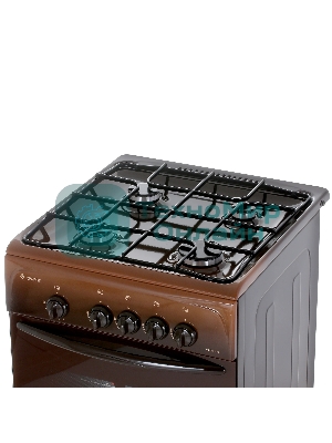 Плита газовая Gefest ПГ 3200-08 К43 коричневый, конфорок 4 шт, духовка 42 л, 50 см x 85 см x 53 см
