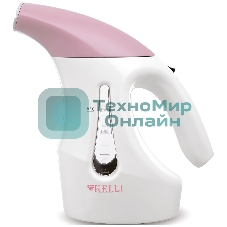 Отпариватель Kelli КL-312 белый/розовый, 1800 Вт, 20 г/мин, 500 мл