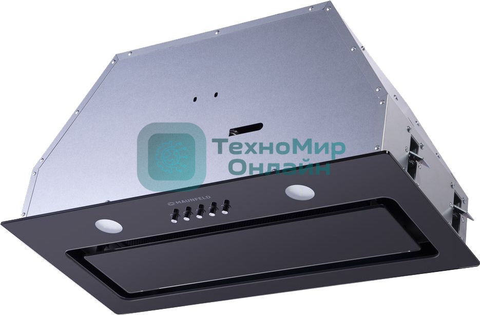 Вытяжка встраиваемая Maunfeld Trapeze 601GG черный, 60 см, 1150 куб. м/ч, 54 дБ