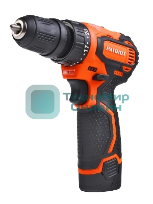 Дрель-шуруповерт Patriot BR 369Li, 12 В, 2 Ач, 35 Нм, бесщеточный
