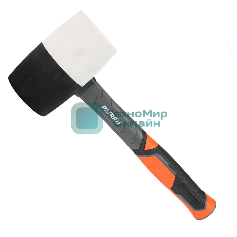 Киянка Patriot RMF-680BW черно-белая, с фиберглассовой рукояткой, 680г