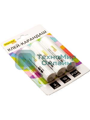 Клей-карандаш Silwerhof Daily 15гр ПВП блистер (упаковка:3шт)