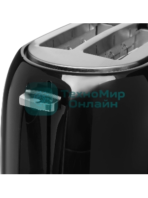 Тостер Centek СТ-1432 черный/стальной