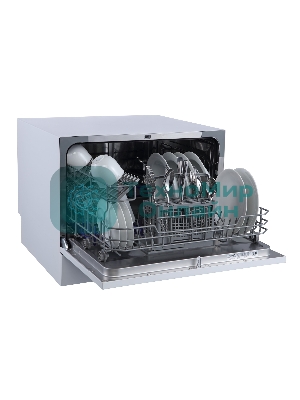 Посудомоечная машина Бирюса DWC-506/5 W, белый, 55 см, 6 компл., 49 дБ, класс A+