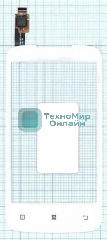 Сенсорное стекло (тачскрин) для Lenovo A376, белое