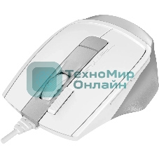 Мышь проводная A4Tech Fstyler FM45S Air белый/серебристый, 2400 dpi, USB, кнопки - 7