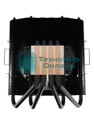 Кулер для процессора Alseye H120TD черный, 120 мм, алюминий/медь, 2000 об/мин, 35.5 дБ, 4 pin, 125 Вт, 95 мм