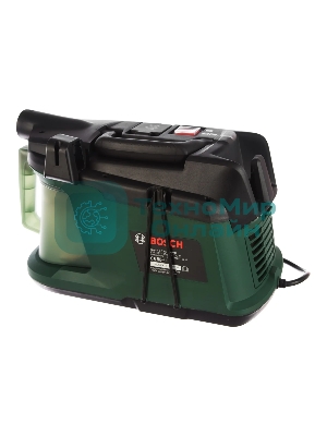 Строительный пылесос Bosch EasyVac3 зеленый, 170/700 Вт, уборка сухая, пылесборник контейнер, 2 л