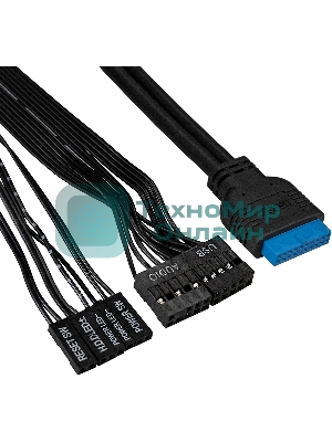 Компьютерный корпус Miditower ExeGate XP-333U-UNS350 (ATX, БП UNS350 с вент. 12см, 1хUSB/2хUSB 3.0, аудио, черный)