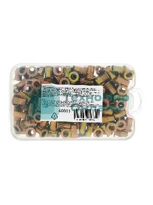 Заклепки резьбовые Denzel стальные, оцинкованные, М4, пластиковый кейс, 140 шт.