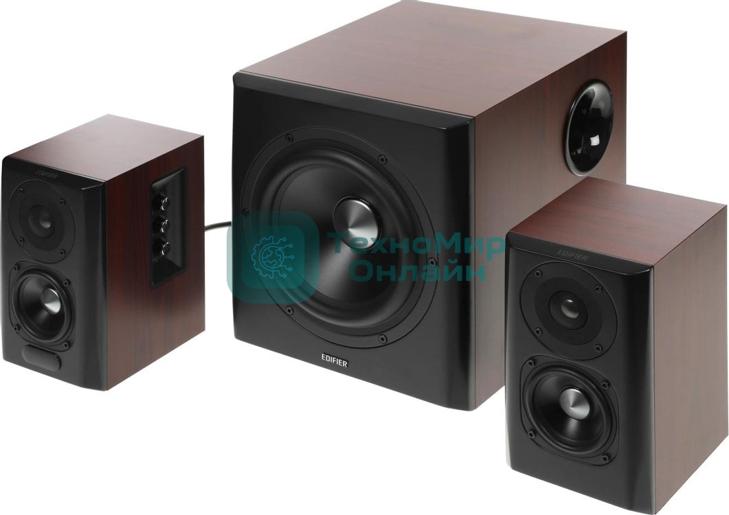 Акустическая система Edifier S350DB Brown 2.1,150W RMS, дерево, Bluetooth aptX