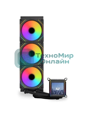 СВО для процессора LIAN LI Galahad II LCD SL-INF G89.GA2ALCD36INB.00 черный 120мм алюминий+медь 1200rpm 29db 4-pin