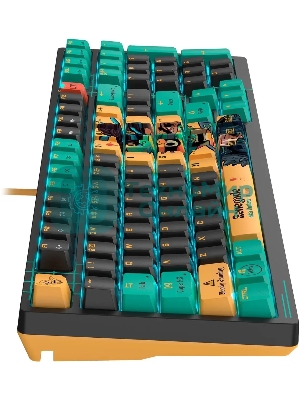 Клавиатура проводная A4Tech Bloody AT98 Renegade USB черный/зеленый